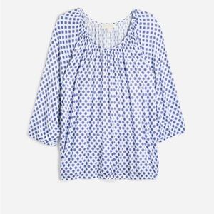 Women’s Size 1X MICHAEL Michael Kors Peasant Knit Top White